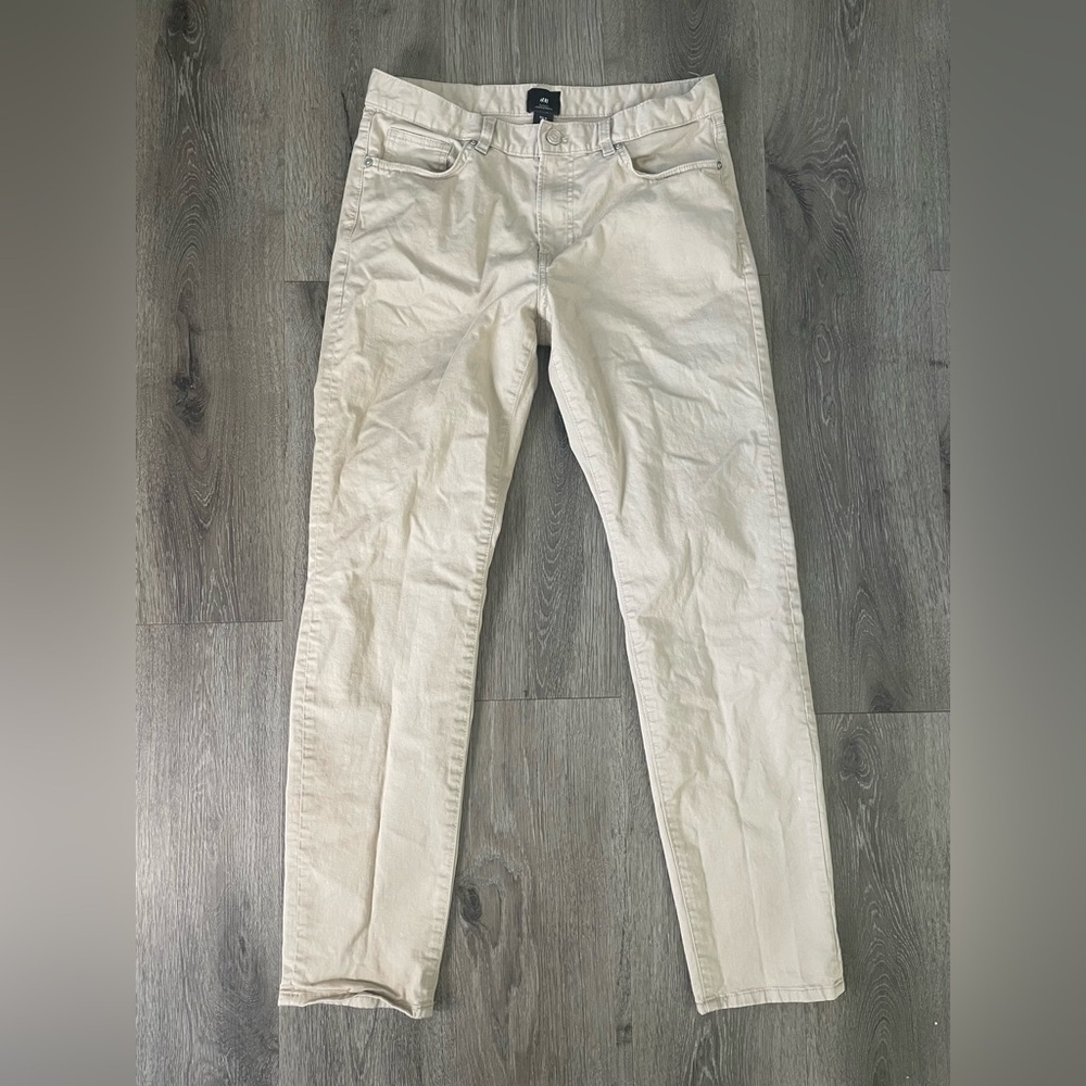 H&M Tan Slim Fit Pants